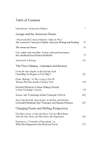 Table of Contents
