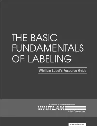 The Basic Fundamentals of Labeling