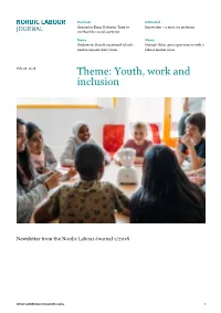 Theme: Youth, Work and Inclusion