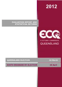 2012 Statistical Returns