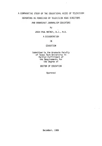 A Comparative Study of the Educational Needs Of
