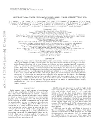 Arxiv:0811.2532V4 [Astro-Ph] 12 Aug 2009 Uvyuigteaeiotlsoeta Ssniieto Sensitive Large-Scale Is Signals