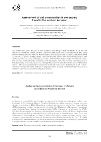 Assessment of Ant Communities in Secondary Forest in the Eastern Amazon