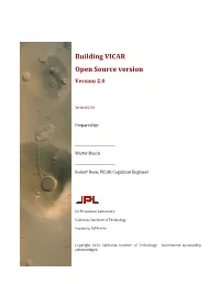 Building VICAR Open Source Version Version 2.0