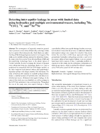 Detecting Inter-Aquifer Leakage in Areas with Limited Data Using Hydraulics and Multiple Environmental Tracers, Including 4He, 36Cl/Cl, 14Cand87sr/86Sr