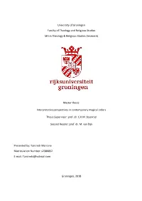 Master Thesis