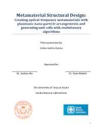 Metamaterial Structural Design