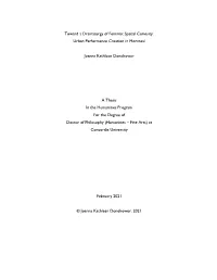 Toward a Dramaturgy of Feminist Spatial Curiosity: Urban Performance Creation in Montreal