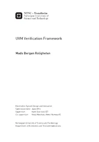 UVM Verification Framework