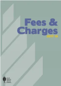 Fees and Charges 2017-18