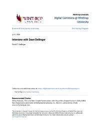 Interview with Dave Dellinger