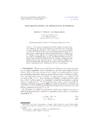 Self-Organization on Riemannian Manifolds