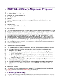 Sun 64-Bit Binary Alignment Proposal