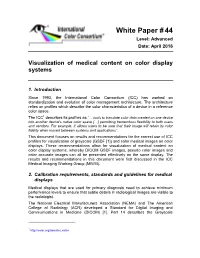 Visualization of Medical Content on Color Display Systems
