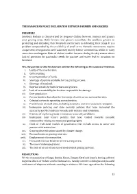 12 the Kafanchan Peace Declaration Between