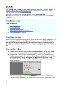 Yafaray User's Guide by Is Licensed Under a Creative Commons Attribution-Share Alike 3.0 Unported License