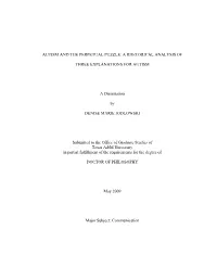 A Rhetorical Analysis of Three Explanations For