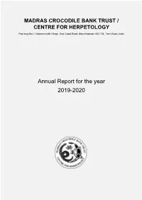 Annual Report for the Year 2019-2020