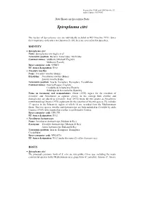 Data Sheet on Spiroplasma Citri