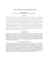Packet Switch Fabrics for Adaptive Optics Systems