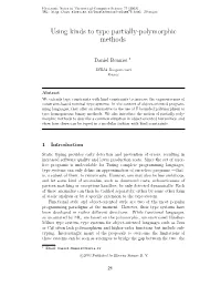 Using Kinds to Type Partially-Polymorphic Methods