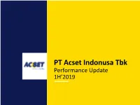 ACSET Q2 2019 Progress Report