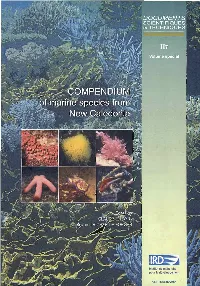 Compendium of Marine Species from New Caledonia