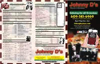 Johnnyd-Menu.Pdf