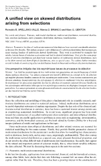 A Unified View on Skewed Distributions Arising from Selections