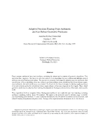Adaptive Precision Floating-Point Arithmetic and Fast Robust Geometric Predicates