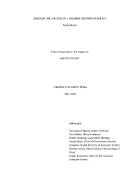 Deborah: the Creation of a Chamber Oratorio in One Act