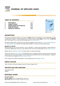 Journal of Applied Logic