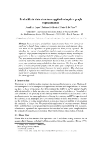 Probabilistic Data Structures Applied to Implicit Graph Representation