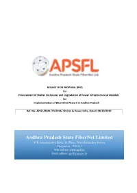 RFP for Procurement of Shelter Enclosures and Upgradation of Power Infrastructure