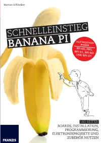 Schnelleinstieg Banana Pi