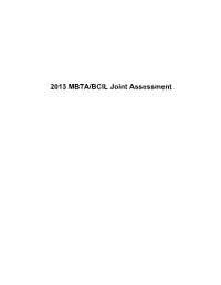 2013 MBTA/BCIL Joint Assessment