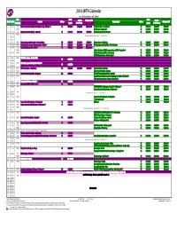 2016 WTA Calendar.Xlsx