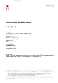 Gaussian Elimination Is Not Optimal, Revisited