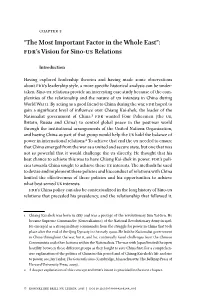 “The Most Important Factor in the Whole East”: Fdr's Vision For