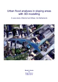 Urban Flood Analyses in Sloping Areas with 3Di Modelling