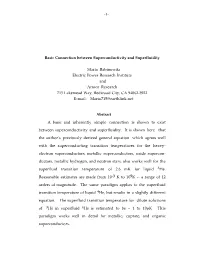 1- Basic Connection Between Superconductivity and Superfluidity