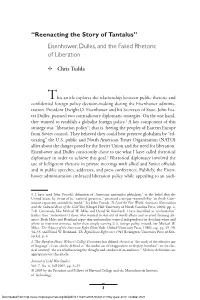 Eisenhower, Dulles, and the Failed Rhetoric of Liberation