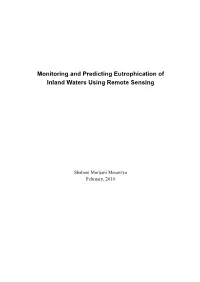 Monitoring and Predicting Eutrophication of Inland Waters Using Remote Sensing