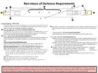 Non-Hours and Hours of Darkness Requirements