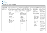 A Guide to Gcc Public Holidays