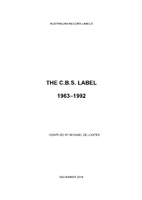 Cbs, 1963–1992