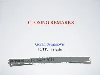 Closing Remarks
