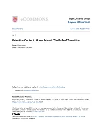 Detention Center to Home School: the Path of Transition