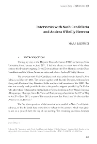Interviews with Nash Candelaria and Andrea O'reilly Herrera