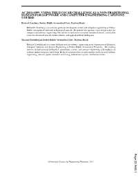Using the Ecocar Challenge As a Non-Traditional Domain for Software and Computer Engineering Capstone Course